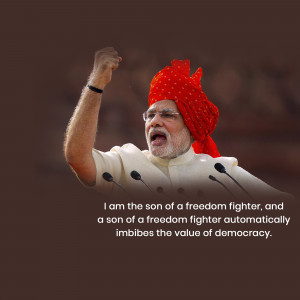 Narendra Modi - Son Of A Freedom Fighter Post For Pinterest
