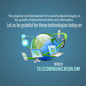 World Telecommunication Day Marketing Image For Telegram