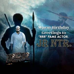 Jr NTR Birthday Poster Creative Design For Telegram