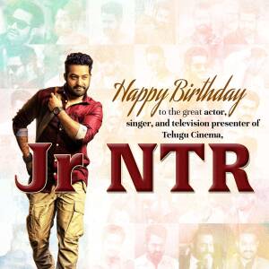 Happy Birthday Jr NTR Banner For Google Business Profile