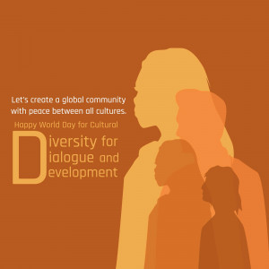 World Day For Cultural Diversity Creative Design For Telegram