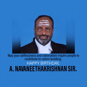 A. Navaneethakrishnan Birthday Wish Social Media Post For X