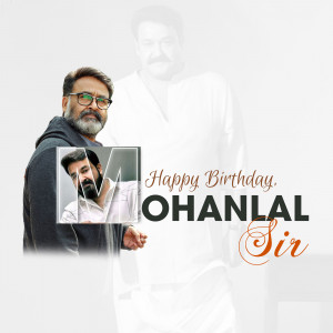 Mohanlal Birthday Wish Promotional Banner For Instagram