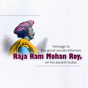 Raja Ram Mohan Roy Jayanti Image For LinkedIn