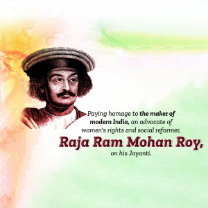 Raja Ram Mohan Roy Jayanti Template For Facebook