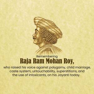 Raja Ram Mohan Roy Jayanti Graphic For LinkedIn