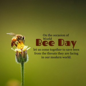 World Bee Day - Save The Bees Post For Pinterest