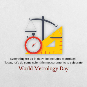 World Metrology Day Illustration Design For Twitter