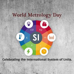 World Metrology Day - Celebrating The International System Of Units Promotional Banner For Threads
