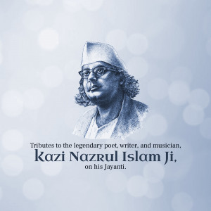 Kazi Nazrul Islam Jayanti Design For Pinterest