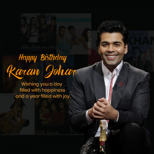 Karan Johar Birthday Wish Design For Pinterest