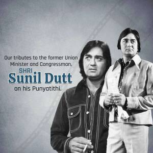 Sunil Dutt Punyathithi Tribute Post For Instagram