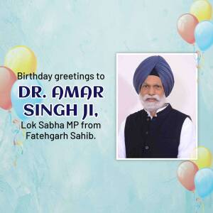 Birthday Greetings To Dr. Amar Singh Ji Post For Twitter