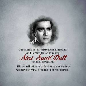 Shri Sunil Dutt Punyathithi Image For Threads