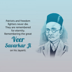 Veer Savarkar Ji Jayanti Artwork For WhatsApp