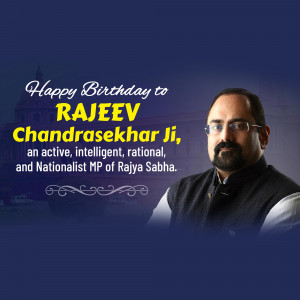 Rajeev Chandrasekhar Birthday Wish Artwork For Threads