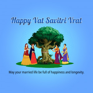 Happy Vat Savitri Vrat Greetings Image For Google Business Profile