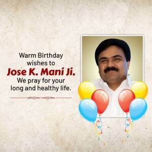 Birthday Wishes For Jose K. Mani Ji Design For Pinterest
