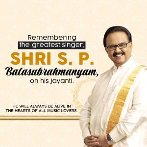 Remembering S. P. Balasubrahmanyam Post For Twitter