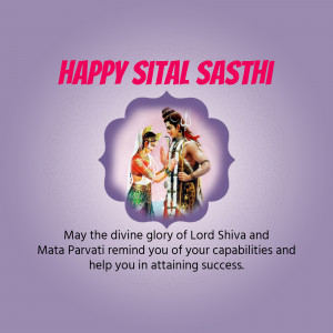 Happy Sital Sasthi Artwork For Twitter