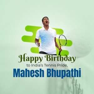 Happy Birthday Mahesh Bhupathi Social Media Post For X