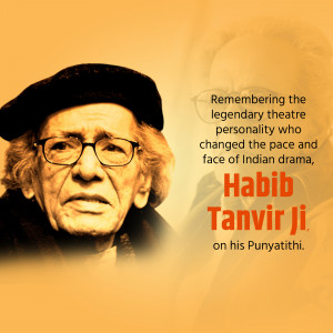 Habib Tanvir Ji - Remembering The Legend Promotional Banner For Instagram