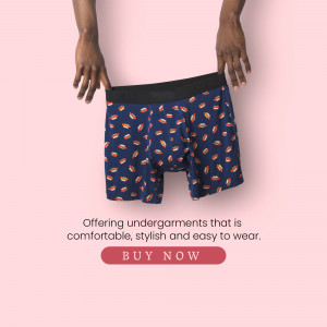 Comfortable & Stylish Underwear Branding Post For Instagram