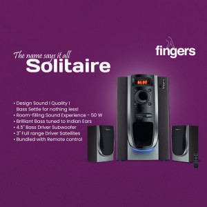 Fingers Solitaire 50W Room-Filling Sound Speaker System