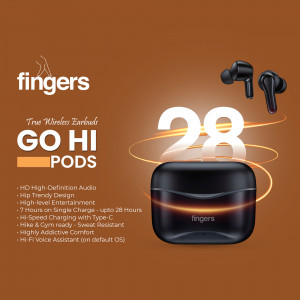 Fingers Go Hi True Wireless Earbuds with Charging Case