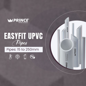 Prince Easyfit UPVC Pipes - 15 to 250mm
