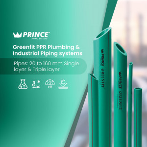 Prince Greenfit PPR pipes and fittings for plumbing and industrial applications