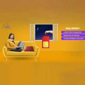 SIM4: Get Your SIM Delivered Banner For Google Business Profile