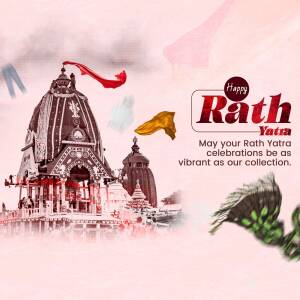 Rath Yatra festival celebration image with Jagannath Temple