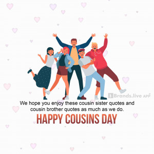 Happy Cousins Day Celebration Banner For Pinterest