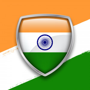 Indian Flag Shield Creative Design For Pinterest