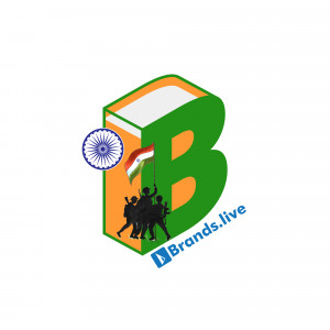Brands.live logo with Indian flag and soldiers celebrating Independence Day