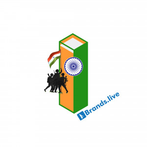 Logo depicting Indian soldiers silhouetted against the Indian flag and national emblem.