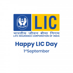 LIC logo with Happy LIC Day message