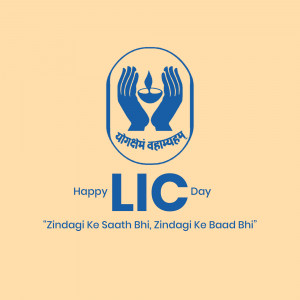 LIC Day Celebration Artwork For Telegram