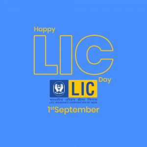 Happy LIC Day Advertisement For WhatsApp