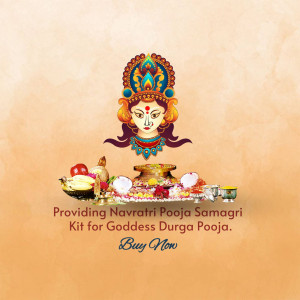 Navratri Pooja Samagri Kit Branding Post For Instagram