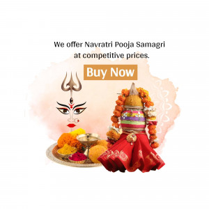 Navratri Pooja Samagri Offer Graphic For Google Business Profile