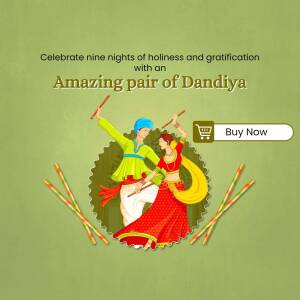 Navaratri Dandiya Sale Social Media Post For LinkedIn