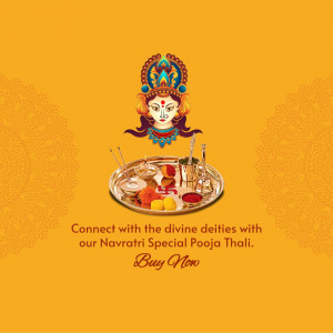 Navratri Special Pooja Thali Design For Google Business Profile