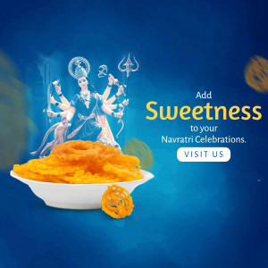 Navratri Sweetness Graphic For X