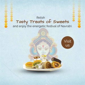 Navratri Sweets Offer Design For Instagram