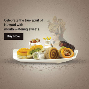 Navratri Sweets Offer Promotional Banner For Instagram