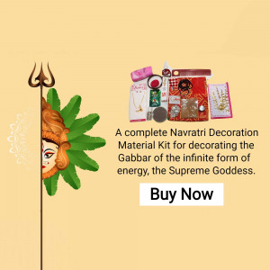 Navratri Decoration Kit Promotional Banner For Instagram