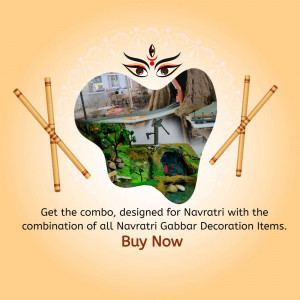 Navratri Decoration Combo Offer Flyer For X