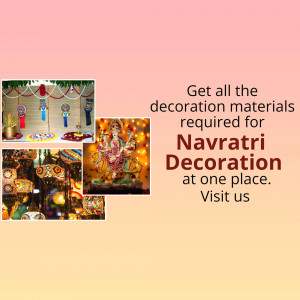 Navratri Decoration Materials Promotional Banner For X